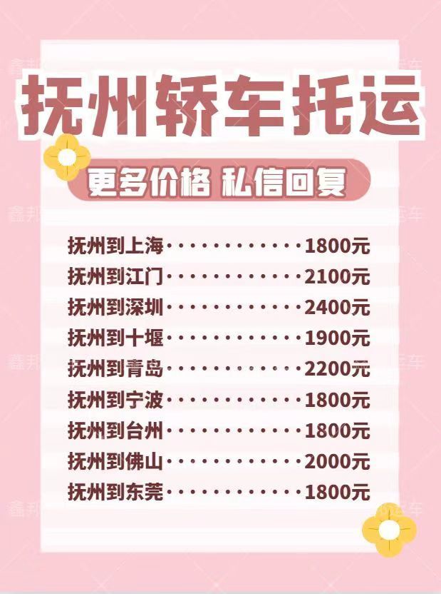 撫州轎車托運(yùn)價(jià)格全攻略！